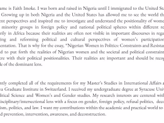 Academic biography - a case study