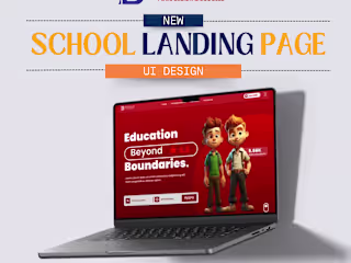 School website landing page ui design by bittu rai :: Behance