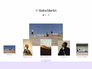 Slaka Martin - Framer Portfolio Template