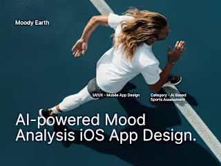 Mobile App Design for AI-powered Mood Analysis.