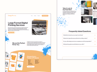 DesignPro inc. Landing Page Design
