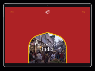 Microsite Landing Page Design - Cultural Blog