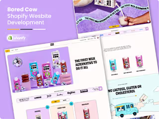 Bored Cow Shopify Website Development
