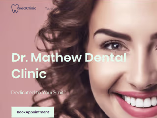 Dr. Mathew Stevens Dental clinic website