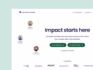 We Make Change – Website Redesign