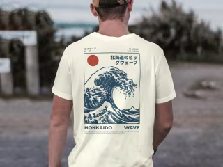 Hokkaido Wave T-Shirt Design