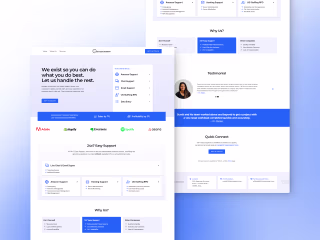 Service Agency: Landing Page Overhual