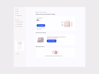Caregiver Dashboard Empty state