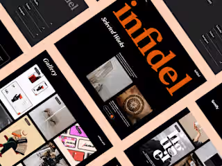 Infidel - a portfolio website design