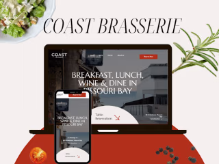 E-Commerce Website Design & Development -CoastBrasserie . 🍝✨