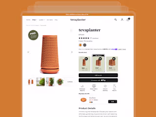 Tevaplanter: Shopify E-Commerce Web Design