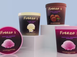 Ice cream package design