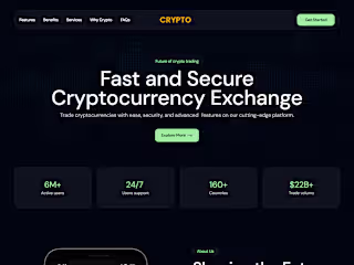 Crypto Investment & Trading Website Design