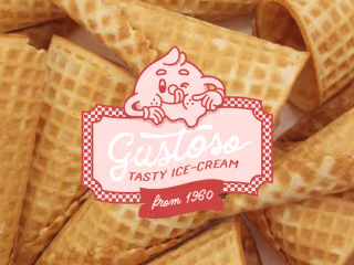Gustoso - Traditional Gelateria Branding