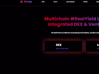 Array Multichain Real Yield Launchpad
