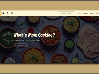Cooking Website