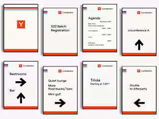 Wayfinding for Y Combinator events