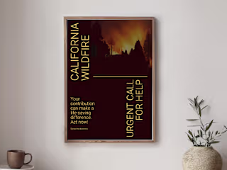 California Wildfire Poster :: Behance