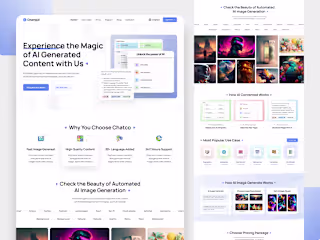 AI Content & Image Generator Template Development