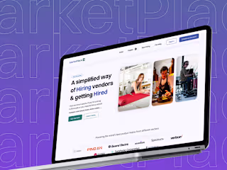 SaaS Landing page - Marketplace