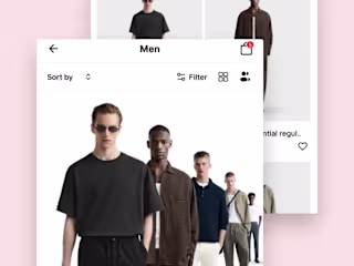 Fashion App design with prototype