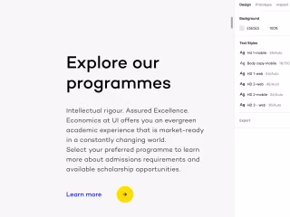 UX Research & Writing for the Department of Economics, UI