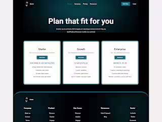 Curve - Website pricing page