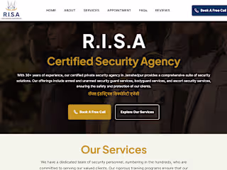 Framer Website Development for Risa Security