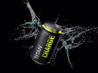 TITAN CHARGE Energy Drink Label Design | Packaging 