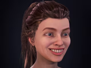 Realistic Girl Face