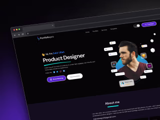 CV/Portfolio Landing Page Designed in Figma, Developed in Framer
