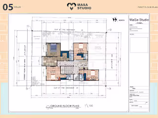 Project : Ajyal II First Floor plan Villa