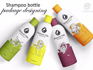 shampoo bottle package designing on Behance