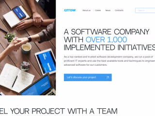 Software company agency "Arrow" on Behance