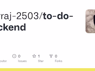 GitHub - yuvraj-2503/to-do-backend