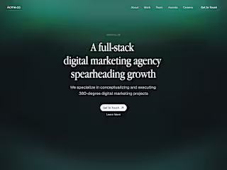 Landing page design 