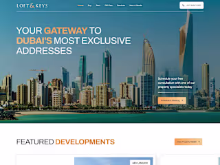 Dubai Real Estate Website - Framer Website.