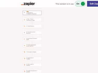 Appointment booking system set up for Salon