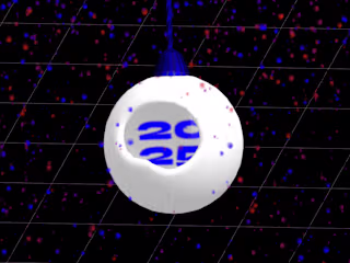 Happy 25 ✨ interactive spline wish card