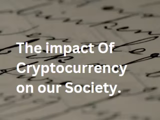 Crypto and the modern world