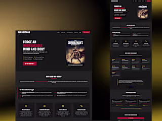 Salespage Website Design for The Durableman's Handbook