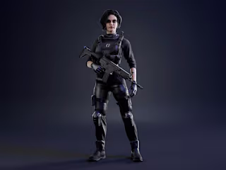 Call of Duty-Style Female Character Model – Tamar Ginturi