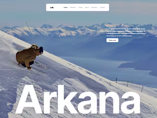 Framer Website for Arkana