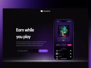 KrowdCtrl (Landing page)