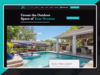 Alpha & Omega Pool Builders Website Design
