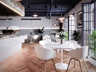 3D Render | Vintage Coffee Shop