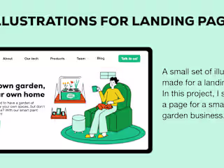 Home Garden Landing Page - illustrations