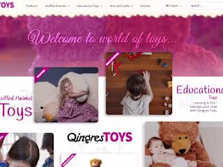 Qingres Toys: Unique website content