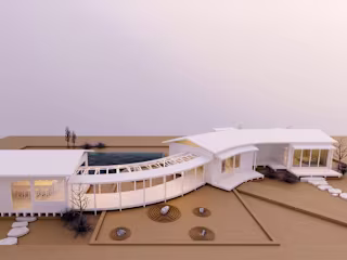 Zen Garden - Architectural Concept Maquette Model :: Behance