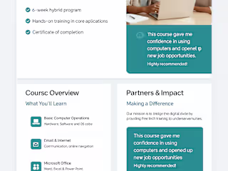 Responsive Website Design for Upskilling Program